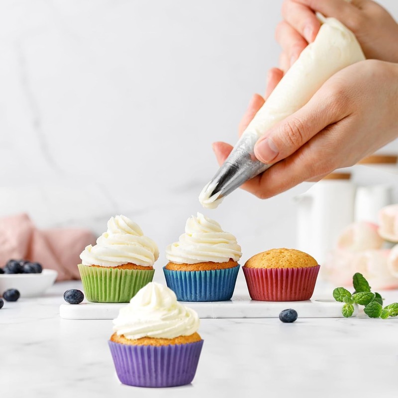 500Pcs Cupcake Liners Baking Paper Cups Muffin Liners for Wedding Birthdays gallery