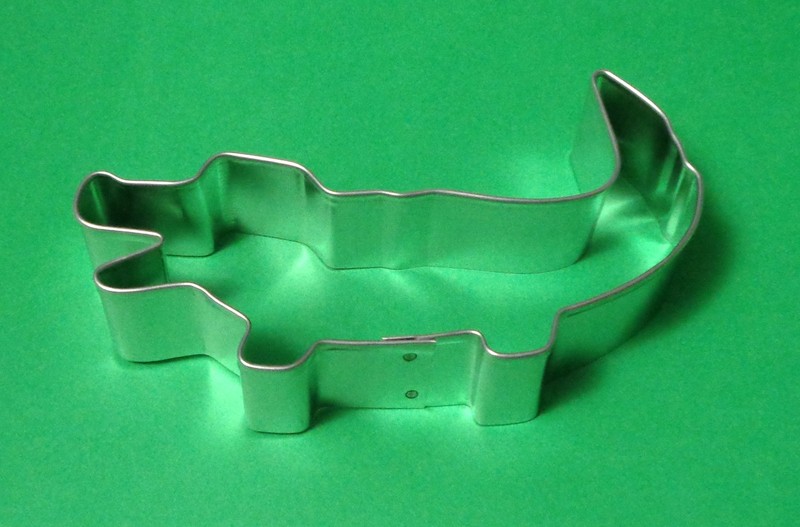 New Tin Alligator Cookie Cutter