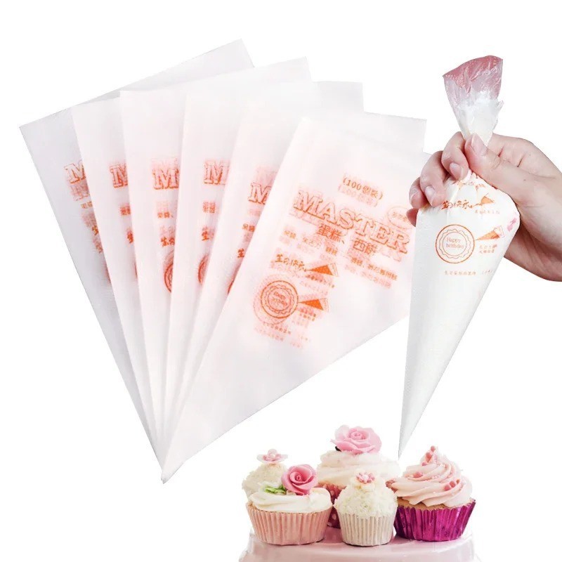 100 Disposable Pastry Piping Bags Icing Decorating Bags for Cake Cupcake Cookies gallery