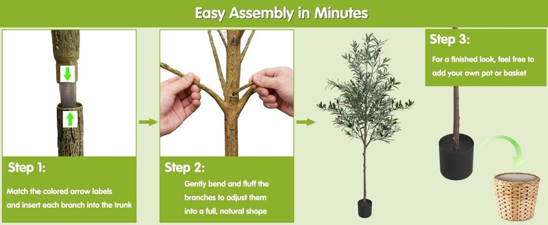 5ft Artificial Olive Tree Indoor, Realistic Fake Olive Tree with gallery