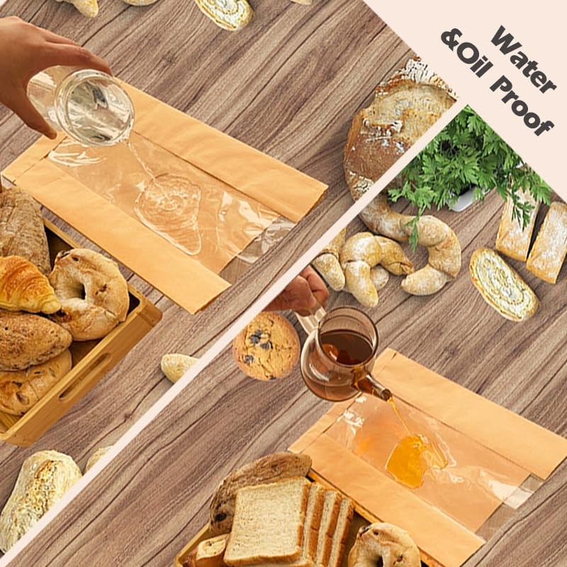 Homrelaxy 60pcs Paper Bread Bags for Homemade Bread, Sourdough Bags with Wind... gallery