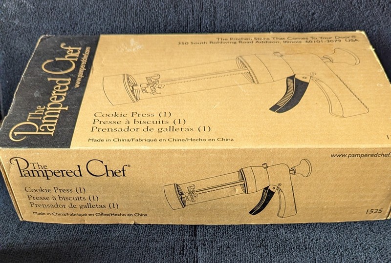 The Pampered Chef Cookie Press No. 1525 - Brand New in Box! Two Available gallery