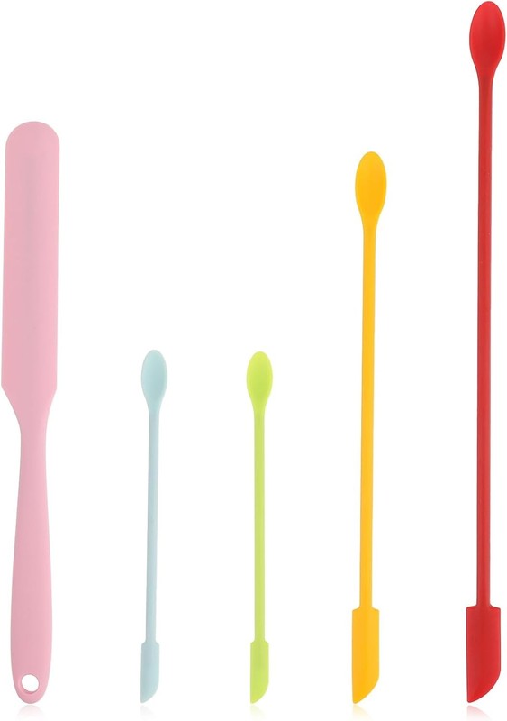 5 PCS Beauty Spatula Makeup Spatulas Silicone Cosmetics Lot Spatula