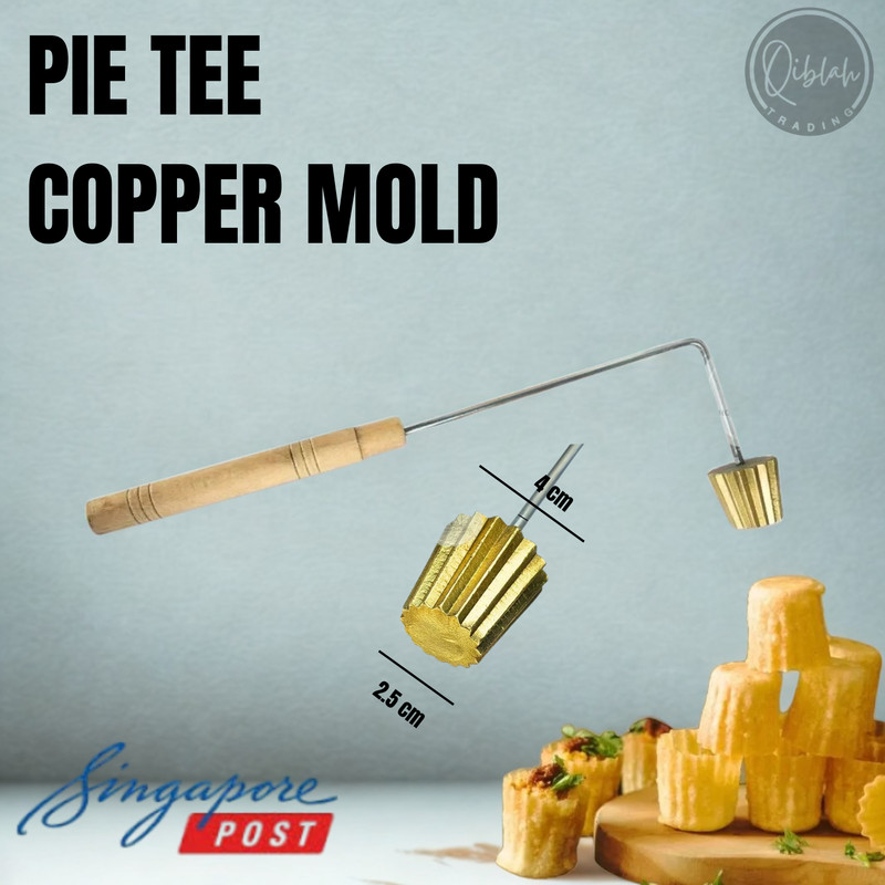 Pie Tee Top Hat Tart Patty Shell Croustade Brass Copper Mold