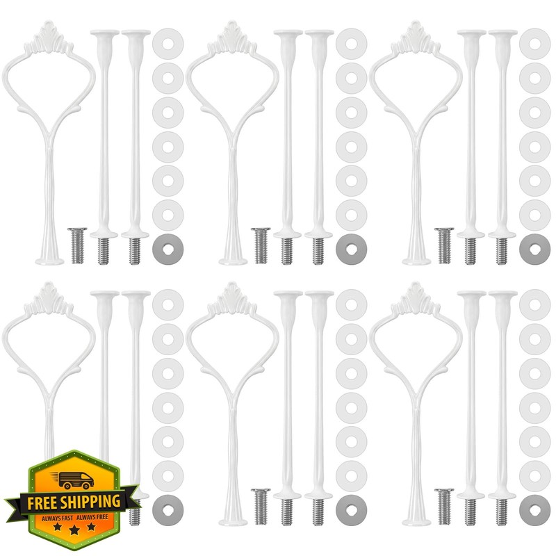 Patelai 6 Tiered Cake Stand Hardware Kit – White Stacking Fitting