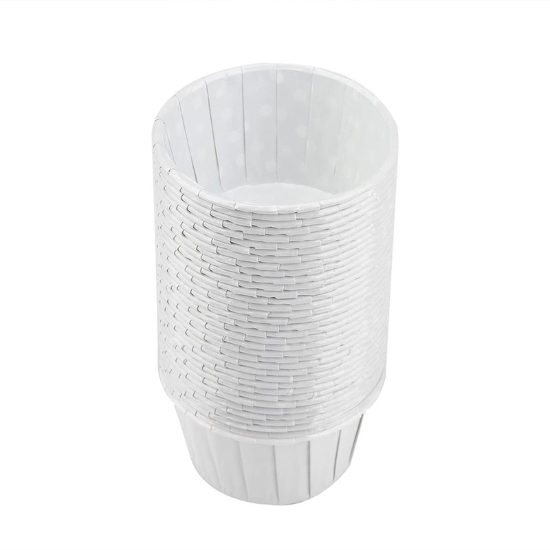 100 PCS White Mini Cupcake Liners Round Paper Cake Baking Cups Muffin Case gallery