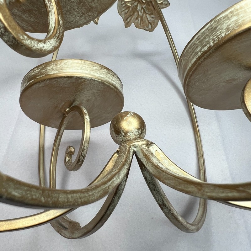 VTG Gold Metal Cinderella Pumpkin Carriage Centerpiece Stand Candle Holder Fairy gallery