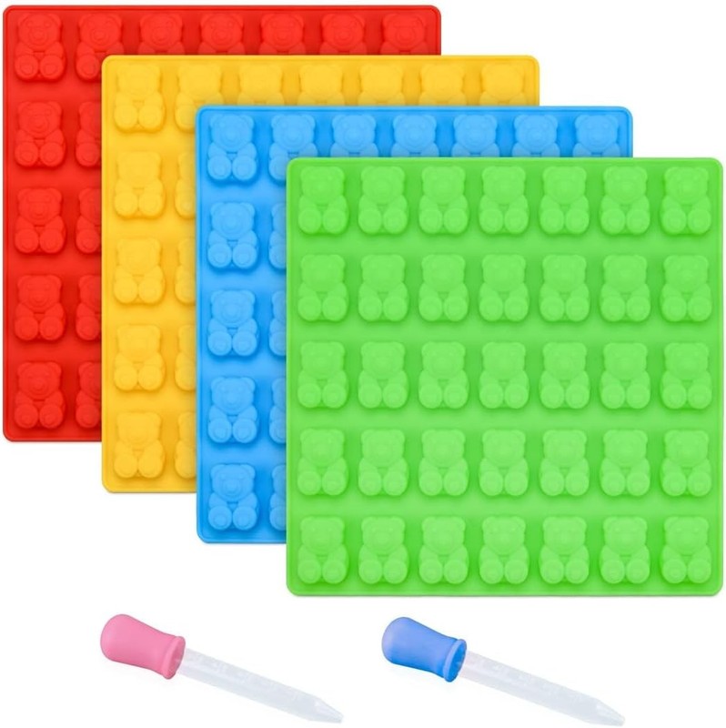 Gummy Bear Molds Candy Molds – 1 Inch Gummy Molds Bear Large Chocolate Molds