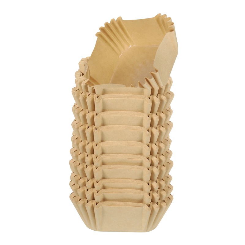 100pcs, Square Cupcake Liners Paper Baking Cups Disposable Kraft Paper Color