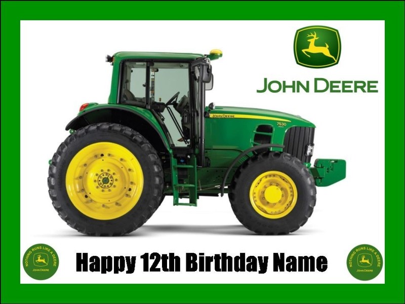 Tractor Edible Icing Cake & Cupcake Toppers – Farm Theme Birthday Decor gallery