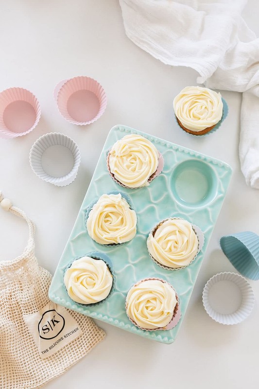 Itchen Reusable Silicone Baking Cup Silicone Muffin Liners For Cupcakes Bpa Free gallery