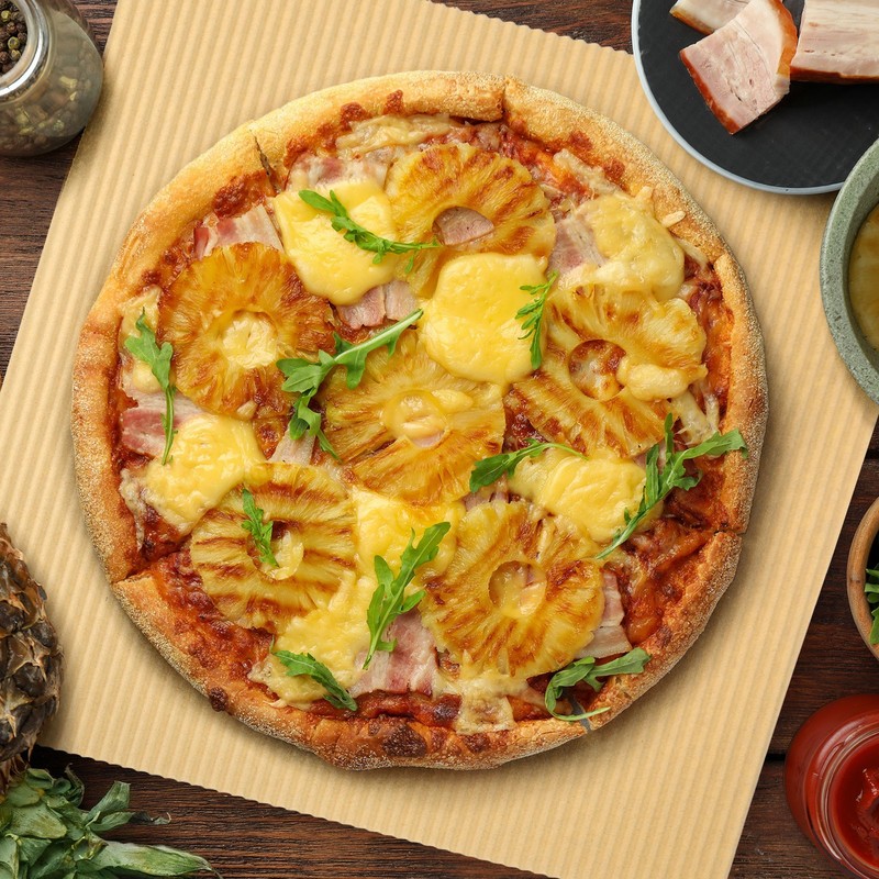 Pizza Oil Proof Paper,100pcs 6"X6"- Pizza Pad Paper Place Mat(Kraft Paper) gallery