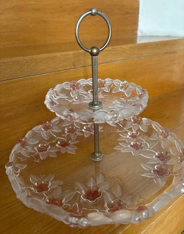 Elegant Two‑Tier Glass Dessert, Fruit & Candy Stand – Cake & Cupcake Display gallery