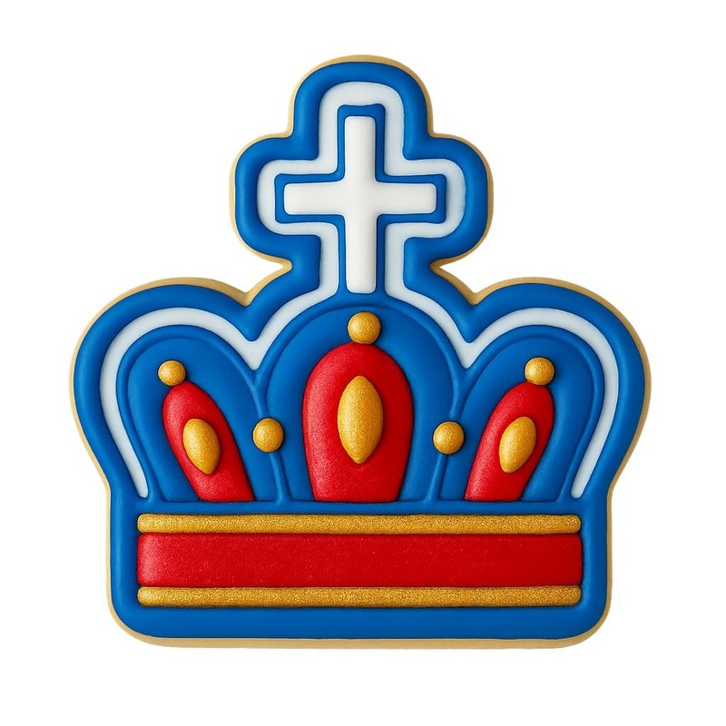 Imperial Crown Cookie Cutter - 4x3.6" Fun Party Baking Kitchen gallery