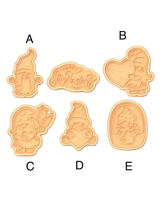 Gnome cookie cutter happy mother’s day valentine’s day