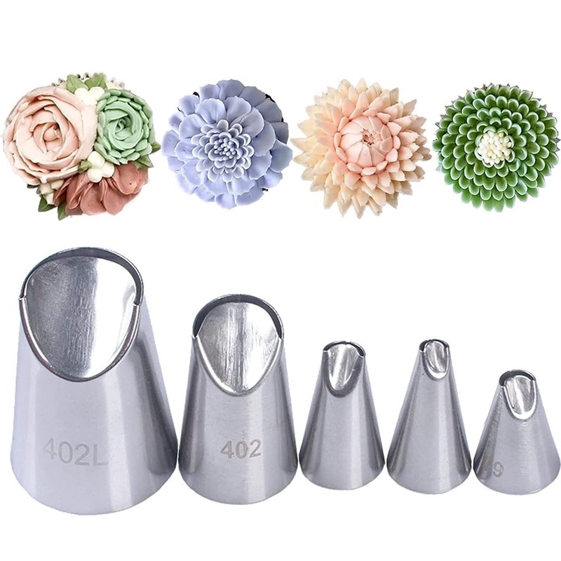 Chrysanthemum Sunflowers Peony Piping Tip,Rose Flower Tulip Frosting K