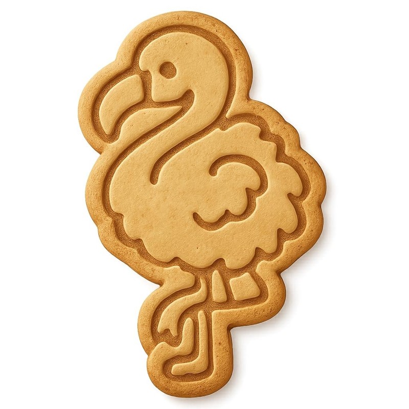 Fluffy Flamingo Cookie Cutter - 2.6x4" Fun Baking Set Premium Quality gallery