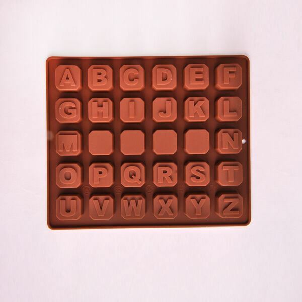 ALPHABET BLOCKS Letters Silicone Mould Chocolate Candy Mold Cupcake Sugarpaste gallery