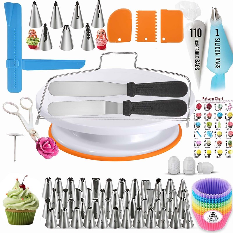 200 PCS Cake Decorating Supplies Kit Baking Tools for Cupcake Pastry Baking DIY gallery