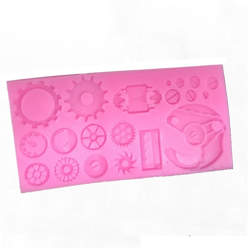 Candy Making Mold Silicone Steampunk Cake Decoration for Sugarcraft Cupcake Clay gallery