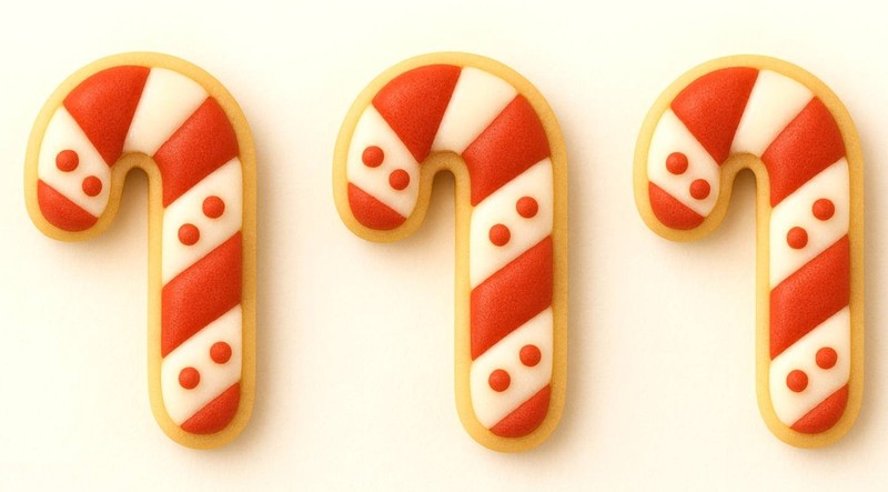 Mini Candy Cane 1.75'' Christmas Cookie Cutter Metal gallery