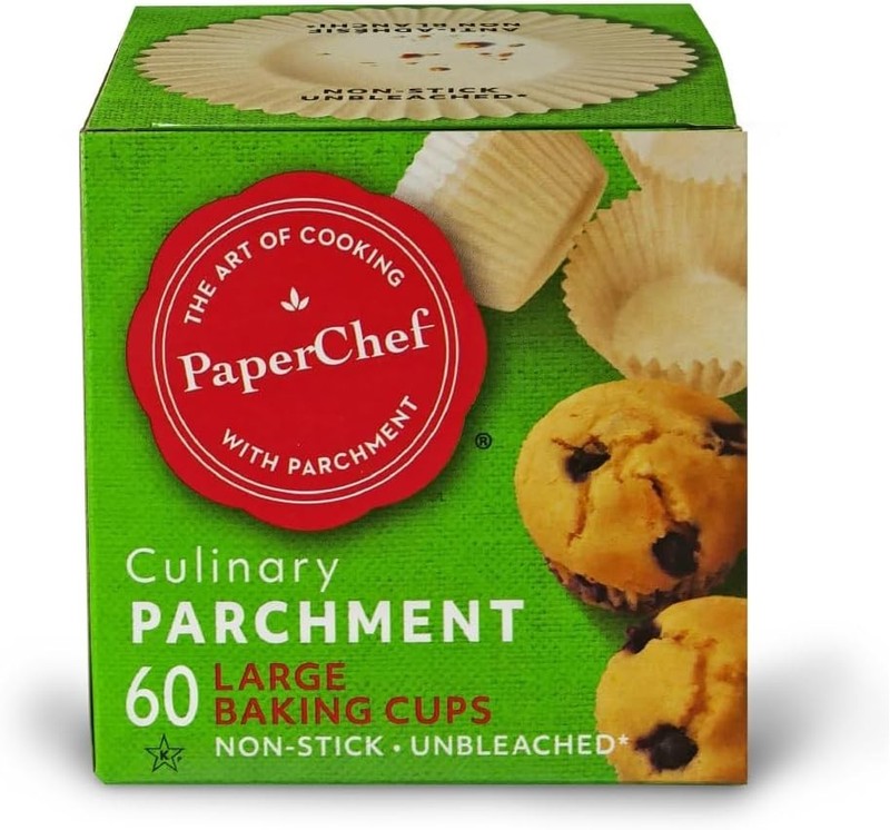 Sustainable 60-Pack of Large Non-Stick Parchment Baking Cups for Home Chefs gallery