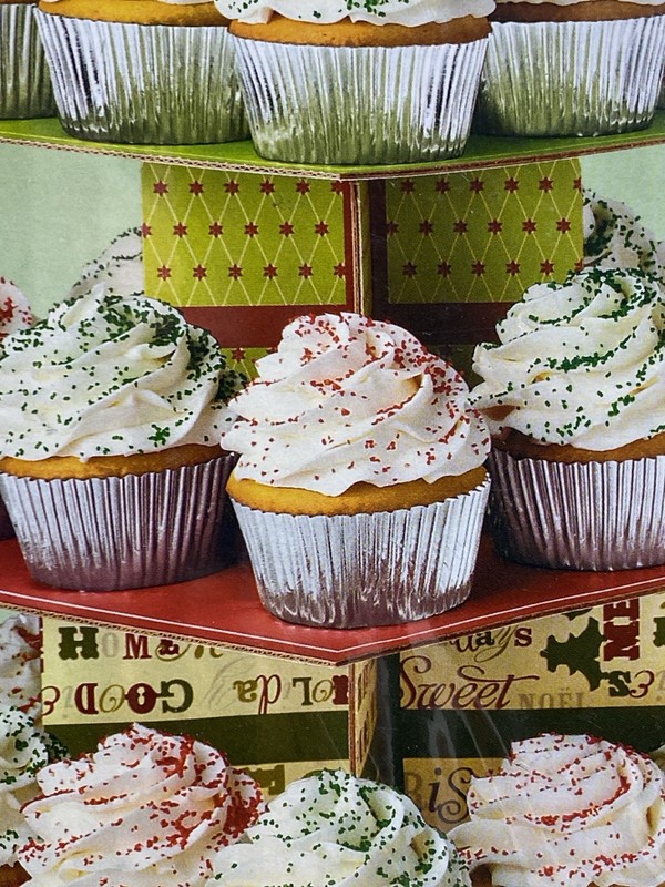 Wilton Treat Stand 3 Tier Cupcake Display Mini Seasonal Holiday Christmas gallery