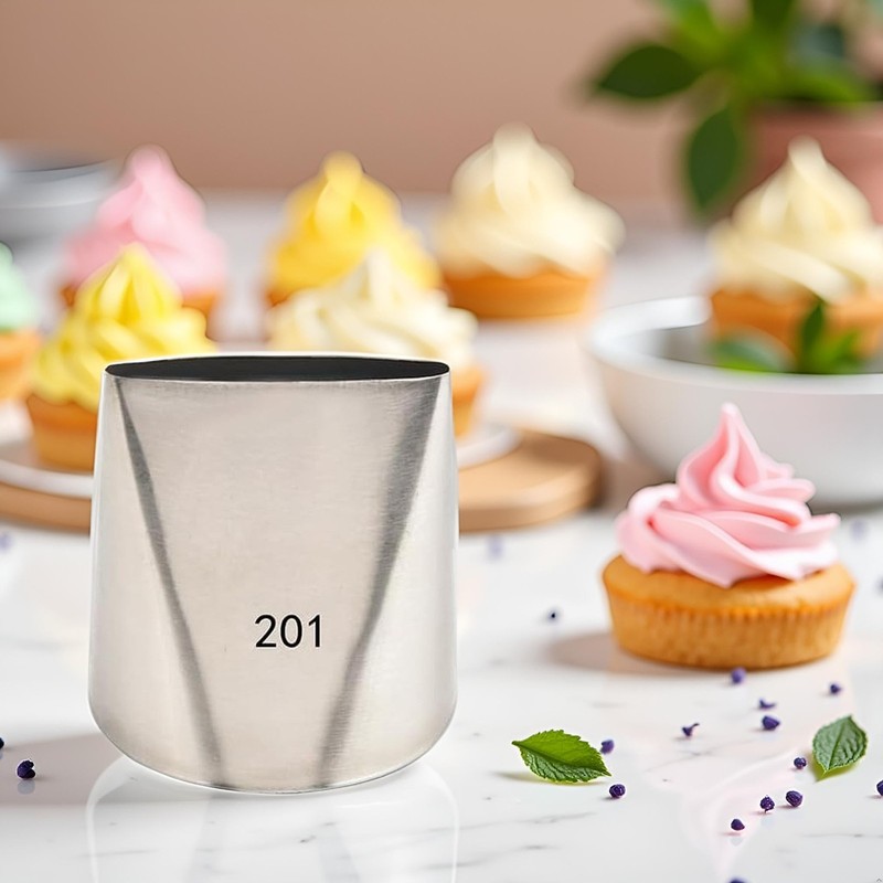 Large Cake Icer Tips Crumb Coat Piping Decorating Icing Tools Nozzle #201 gallery