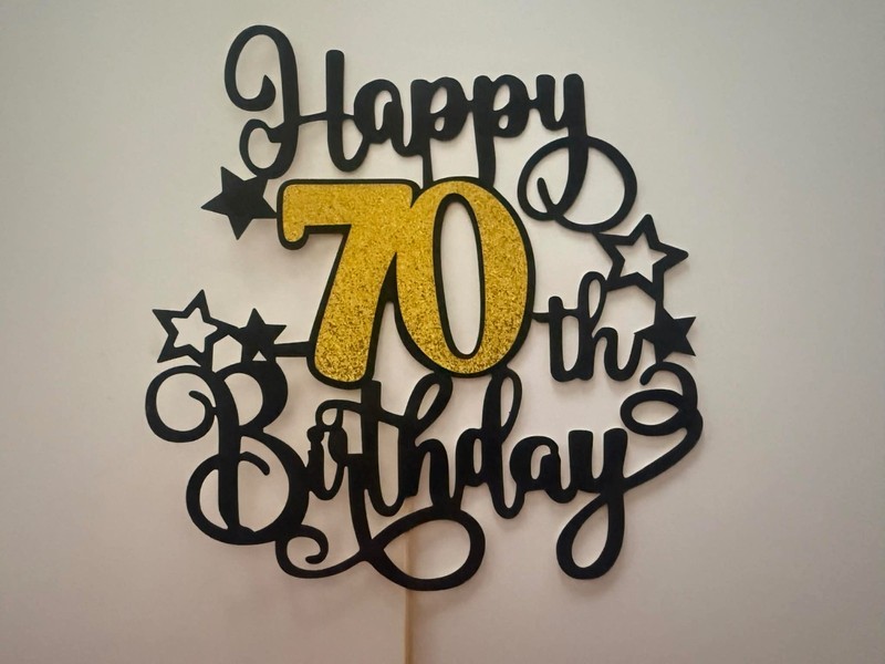 *assorted "70th BIRTHDAY CAKE TOPPERS" for birthday party 70 70 70 70 70 70 70 gallery