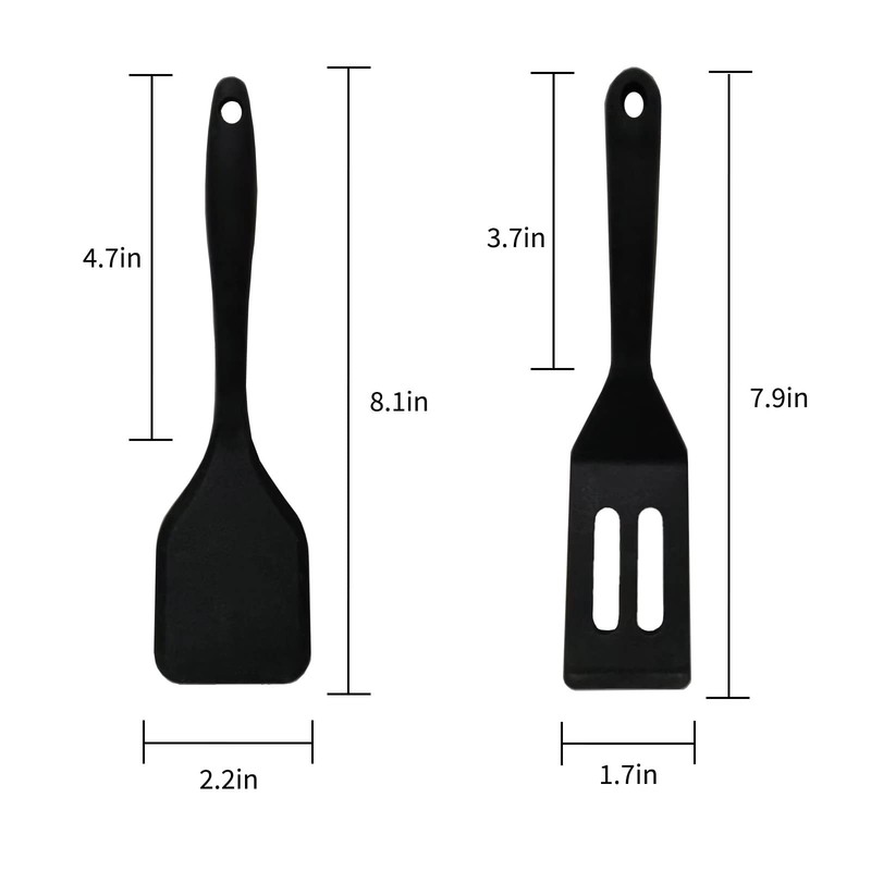 Mini Small Spatula, 2 Pieces Flexible Nonstick Brownie Silicone Tiny Spatula gallery