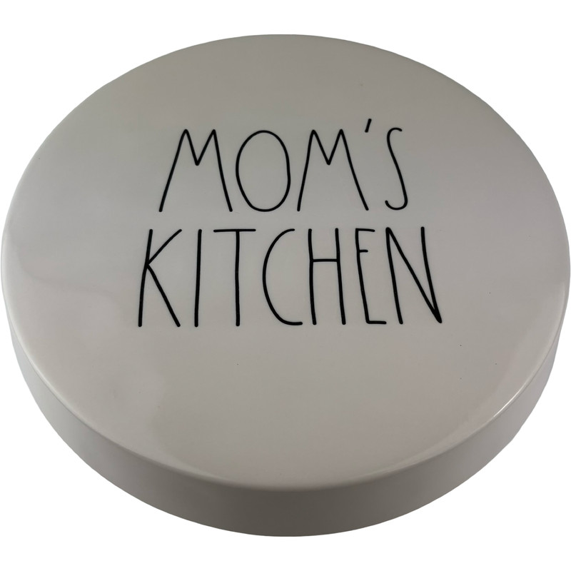 Rae Dunn by Magenta MOM'S KITCHEN Cake Stand Pastry Display 9.75" X 7" Farmhouse gallery