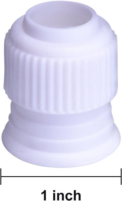 12 Pieces Coupler Piping Bag Plastic Standard Couplers Cake Decorating Pipe Tip gallery