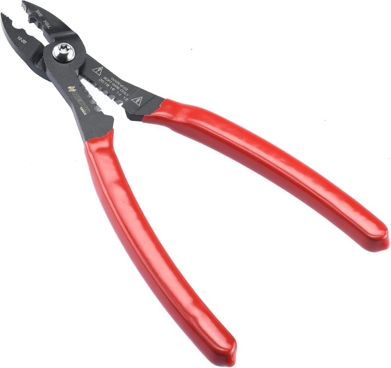 Compact Wire Stripper | 4-in-1 Multi Purpose Electricians Pliers | Wire Crimpe