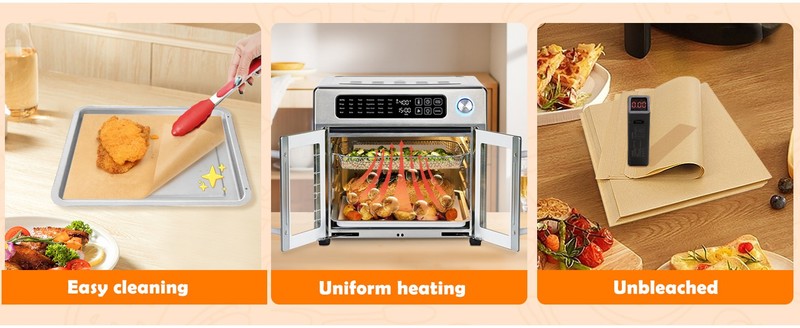 10x12 Inch 150PCS Disposable Air Fryer Liners, Unbleached Parchment gallery