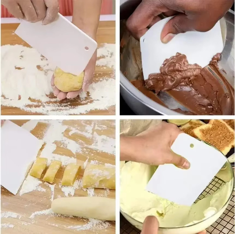 Multipurpose Dough Cutter Bowl Scraper for Bread Dough Fondant Cake Cream Spatul gallery