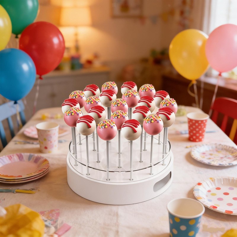 Acrylic Lollipop Holder Round Organizer Rack Candy Decorative Cake Pops Stand 22 gallery