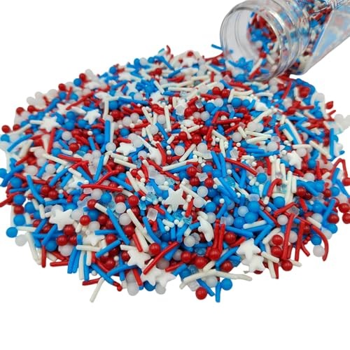 Star Sprinkles Red White and Blue Cookie Sprinkle July 4th Patriotic Sprinkles gallery