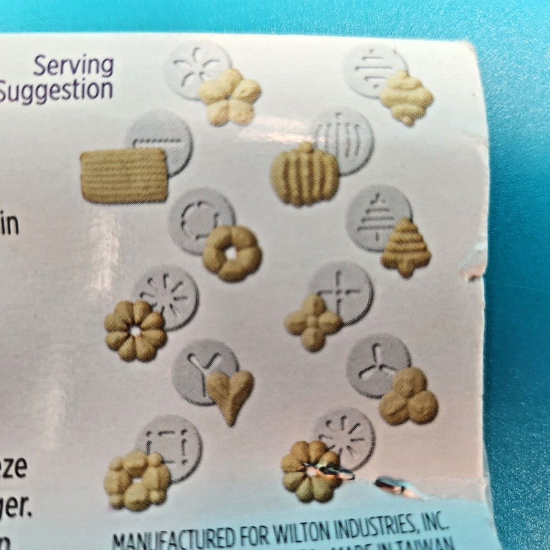 Wilton Cookie Press Set Dessert Maker 12 Disc Forms New in Original package. gallery