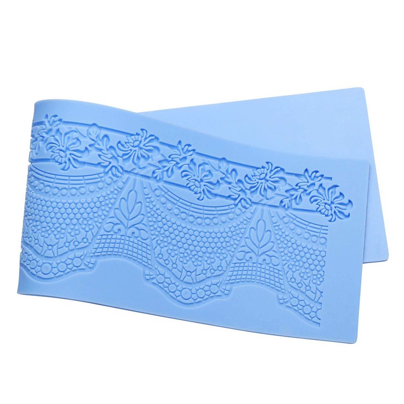 Beasea Silicone Lace Mold 5pcs Lace Fondant Molds Cake Lace Molds for Cake De... gallery