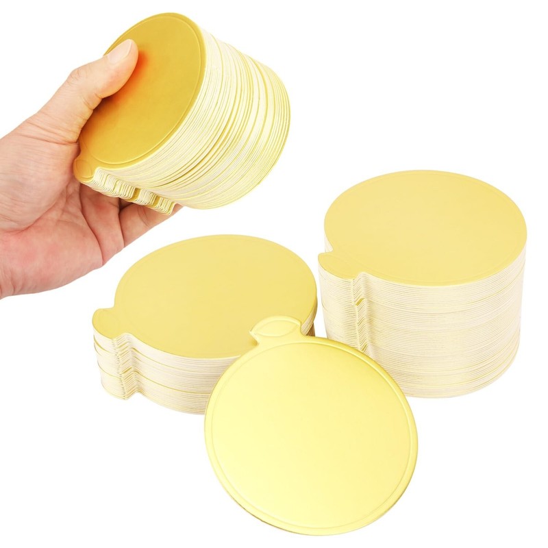 600PCS 3inch Mini Cake Boards, Premium Round Golden Mousse Cake Boards, Versa... gallery