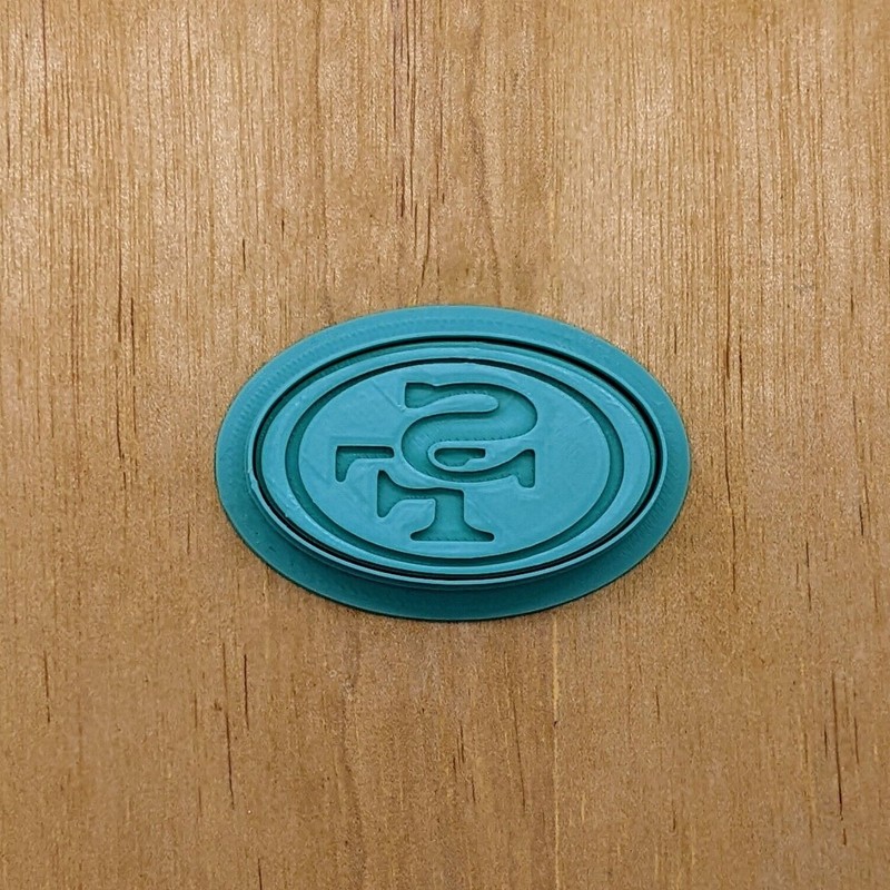 San Francisco 49ers Cookie/Clay Cutter and Embossing Stamp