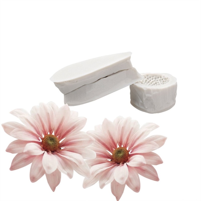 Set of 3 Fondant Moulds Sugarcraft Biscuit Molds Small Daisy Stamen Shape Moulds gallery