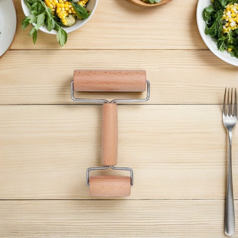 2 Pcs Small Wooden Rolling Pins Double Headed Stick Dough Roller for Baking gallery