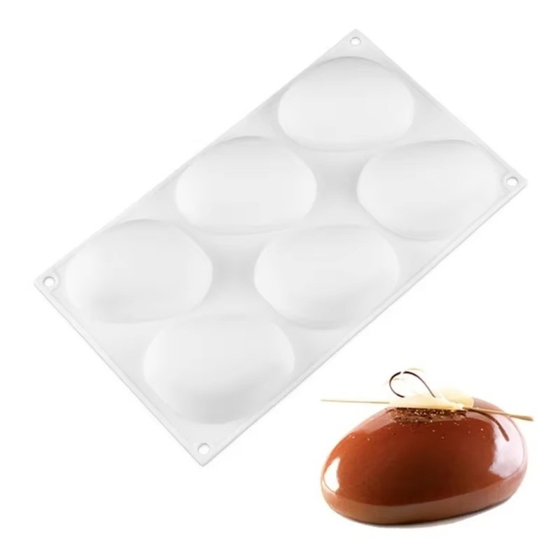 3D Silicone Mold 6 Mango Shape Cake Mousse Moulds Chocolate Dessert Form Tray gallery
