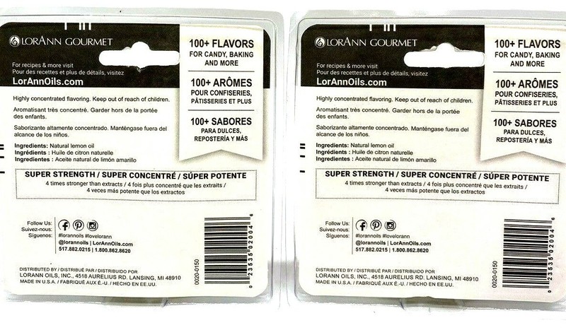Lemon Candy Baking Flavor Gourmet Flavoring LorAnn LOT Of 2 (4 bottles) gallery