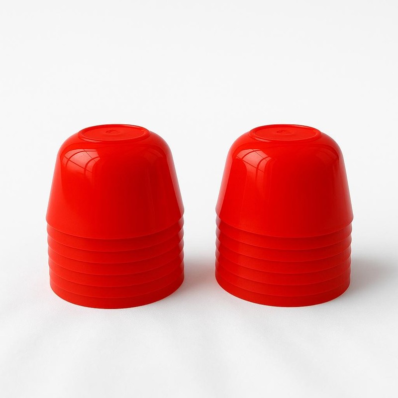 Puto Mold Talam Pichi Kutsinta Lompang Red Color 12 piecess saiz 2inch / 5 cm gallery