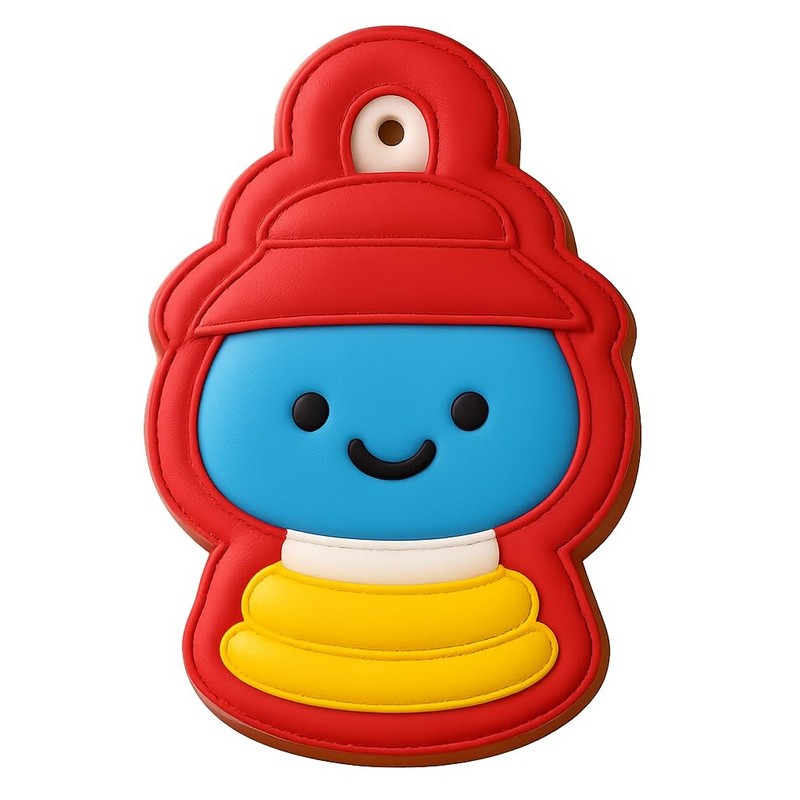 Chibi Lantern Light Cookie Cutter & Stamp, Fondant & Clay Cutter - 2.7x4" gallery