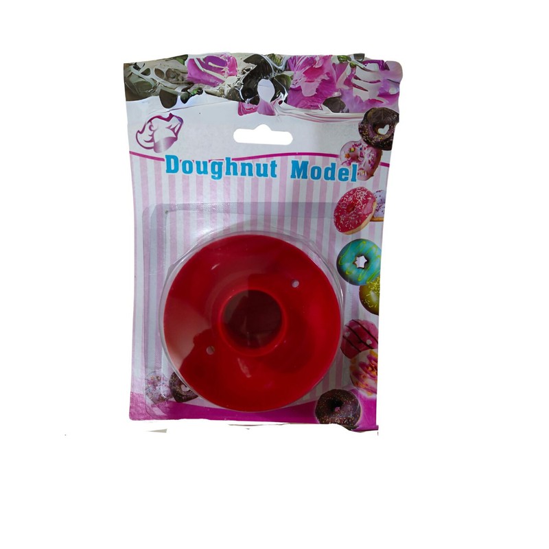 1PC Red Donut Mold Cake Desserts Bread Plunger Cutter Tool Maker