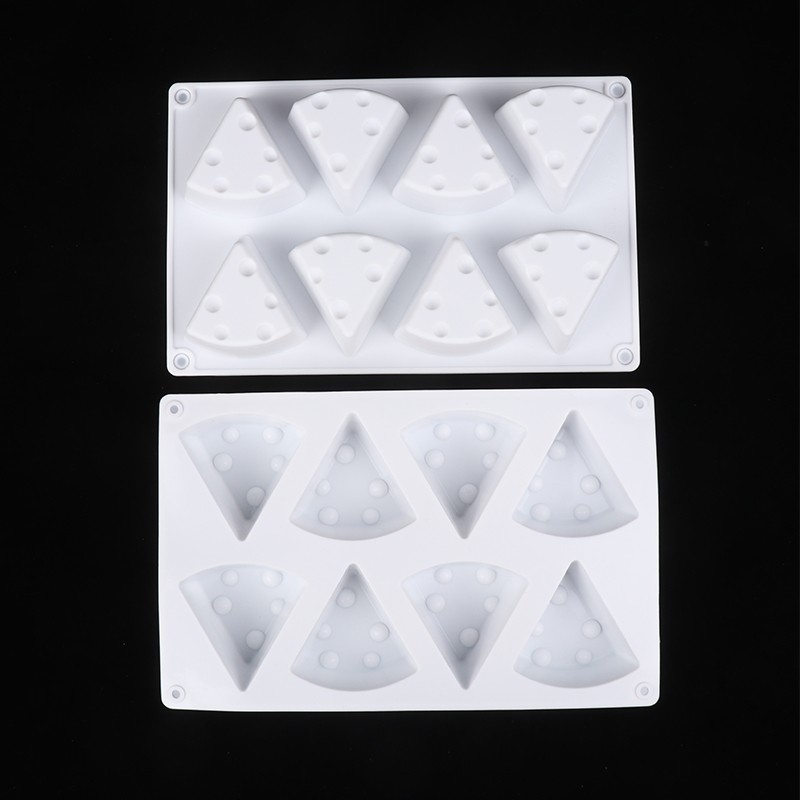 8Cavity Cheese Shaped Silicone Mould DIY Pastry Tools Cake Dessert Baking Mould gallery