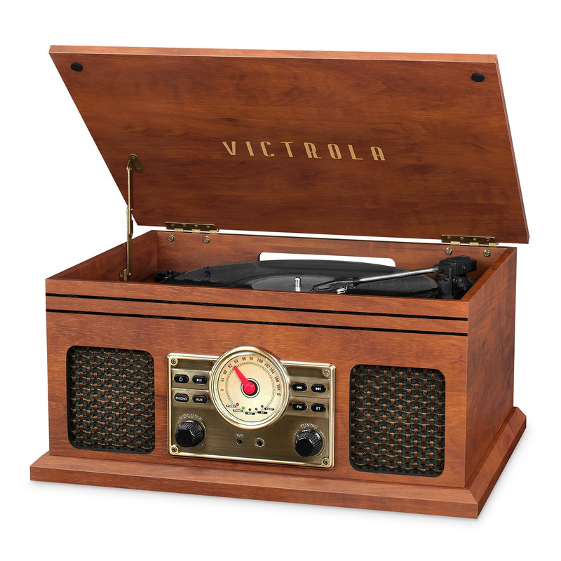 Victrola Vta-250B-Mah 4-In-1 Nostalgic Bluetooth Record Player 3-Speed
